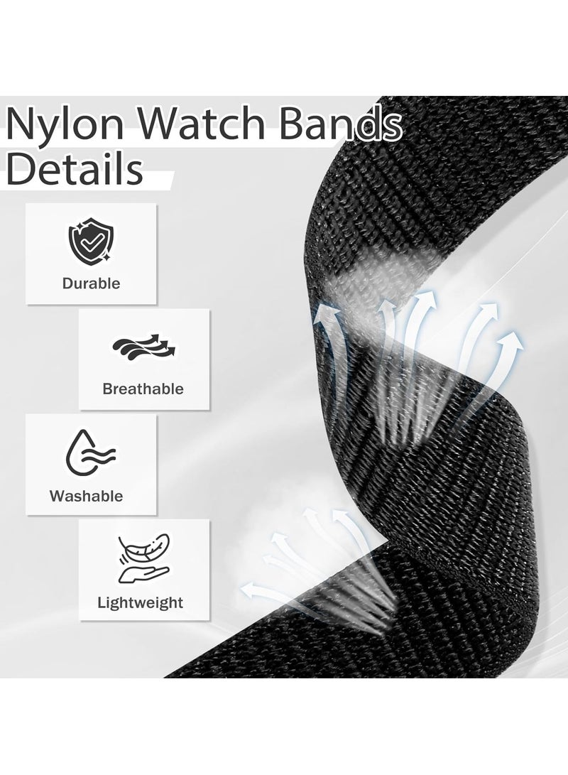 3 حزم مناسبة لساعة Huawei Watch Fit 4/4 Pro سوار حلقة Velcro من النايلون لساعة Huawei Watch Fit 3، سوار استبدال سوار النيلون - Image 2